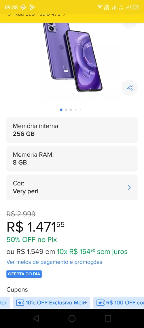 Imagem na descrição da promoção