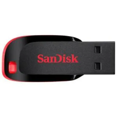 [CC Americanas] Pendrive de 128GB SanDisk Cruzer Blade