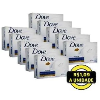 [Extra] Sabonete em Barra Dove Original Hidratante - 90g - 10 unidades por R$ 10