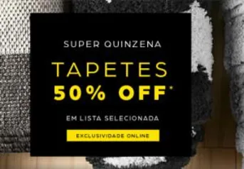 Tapetes - frete grátis + até 50% desconto