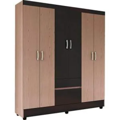 [Shoptime-Voltou] Guarda-Roupa 6 Portas Flash 2 Gavetas - por R$243