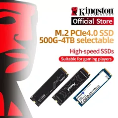 (Moedas / G. Pay) SSD M.2 Kingston KC3000 1TB 7000/6000 MB/s DRAM 800TBW 