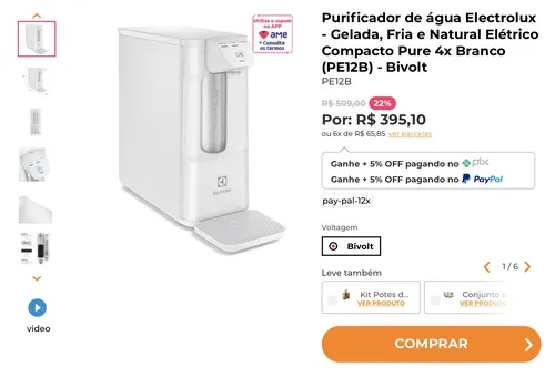 Imagem na descrição da promoção