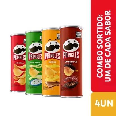 Combo 4 Batatas Pringles Sortidas