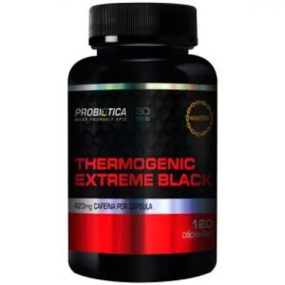 Termogênico Probiótica Extreme Black - 120 Cápsulas