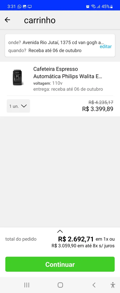 Imagem na descrição da promoção