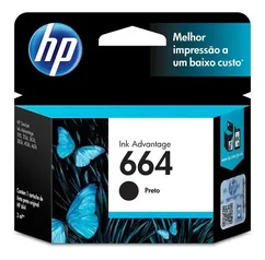 [Cartão Mercado Pago] Cartucho HP664 Preto Original