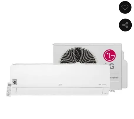 Ar Condicionado Split LG Dual Inverter Voice 18.000 BTU/h Quente e Frio Monofásico 220 Volts | R$2169