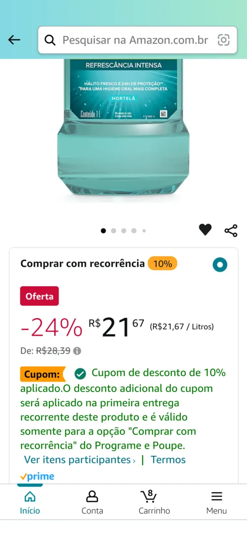 Imagem na descrição da promoção