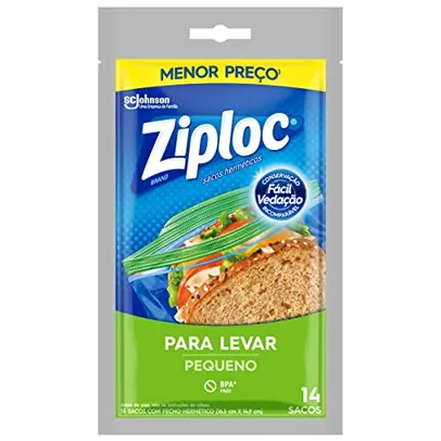 [Recorrência] Ziploc Sacos Herméticos para levar Pequeno com 14 unidades