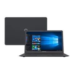 Notebook Positivo Intel Atom 2GB 32GB Tela 14" Windows 10 Home Motion Gray Q232A por R$ 798