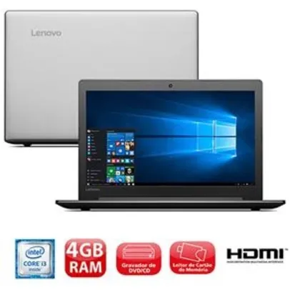 Notebook Lenovo IdeaPad 310 com Intel® Core™ 4GB, 1TB - R$1619