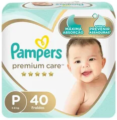 Fralda Pampers Premium Care P - 40 unidades