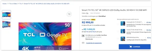 Imagem na descrição da promoção