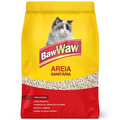 Areia Argila Esmectita Baw Waw para Gatos 4kg