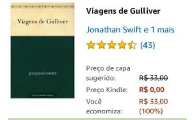 (Ebook grátis) Viagens de Gulliver