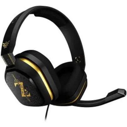 Headset Gamer Astro A10 Edição Legend of Zelda - Console e PC - Preto e Dourado | R$ 260