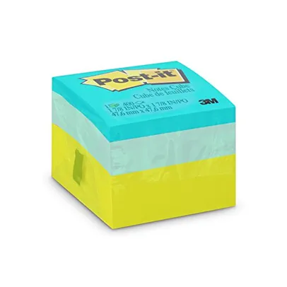 [REC] Post-it, 3M, Bloco de Notas Adesivas, Cubo Verde, 47,6mm x 47,6mm, 400 folhas