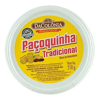 (SUPER) Da Colonia Paçoquinha Rolha Tradicional 210G