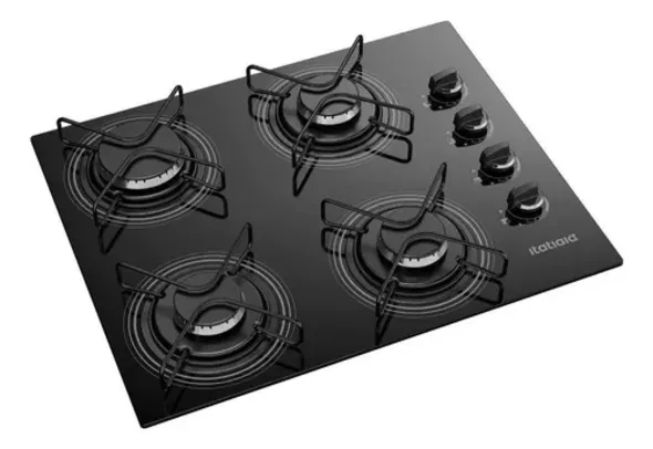 Cooktop Itatiaia Essencial 4 Bocas Preto 127V/220V