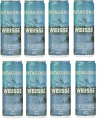 Pack de Cerveja Patagonia Weissen Nacional Sleek 350ML, 8 Unidades