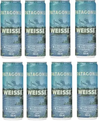 Pack de Cerveja Patagonia Weissen Nacional Sleek 350ML, 8 Unidades