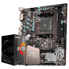 Kit Processador AMD Ryzen 5 4500 + Placa-Mãe MSI A320M-A Pro Max