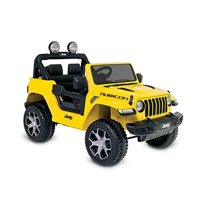 Jeep Wrangler (Amarelo) R/C Eletrico 12V, Bandeirante, Amarelo