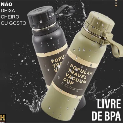 Garrafa Térmica 1200ml em Aço Inoxidavel Modelo Travel à Vácuo Esportes Ao Ar Livre Montanhismo Aptidão Térmica Garrafa