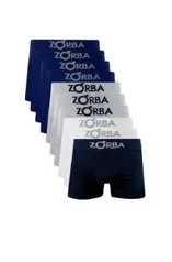 Kit 10 Cuecas Box Boxer Zorba Adulto