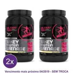 Kit 2x Whey Protein Grenade Military Trail 900g - VENCE 04/2019 - R$94