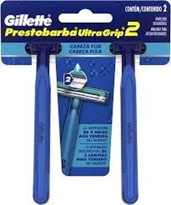 Aparelho Barbear Ultragrip Fixo, 2 Unidades, Gillette Prestobarba