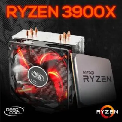 R$2699,00 Kit Processador AMD Ryzen 9 3900x 3.8ghz (4.6ghz Turbo), 12-core 24-thread, + Cooler DeepCool Gammaxx 400