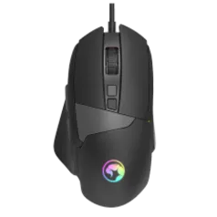 Mouse Gamer Marvo M411, 12800 DPI, 8 Botões, RGB, Black