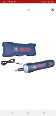 Parafusadeira Bosch GO a bateria 3,6V - R$140