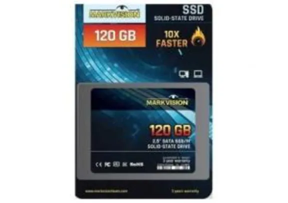 SSD MARKVISION 120GB SATA III por R$ 179,00