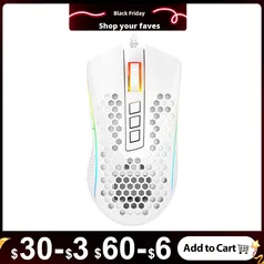 Mouse Gamer Redragon Storm RGB, 12400DPI, 7 Botões