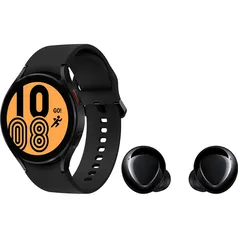 Galaxy Watch4 Bt 44mm - Preto + Galaxy Buds+ - Preto