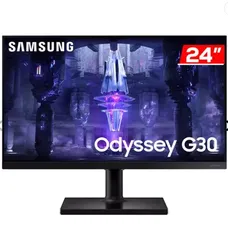 Monitor Gamer Samsung Odyssey G30, 24 Pol VA, FHD, 1ms, 144Hz, FreeSync, HDMI/DP, LS24BG300ELMZD