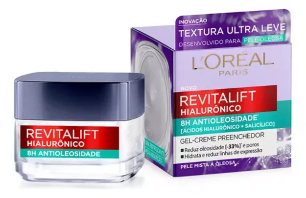 (Leve 2 R$ 50,16/ CC MP) Gel Creme Preenchedor Antioleosidade L'Oréal Paris