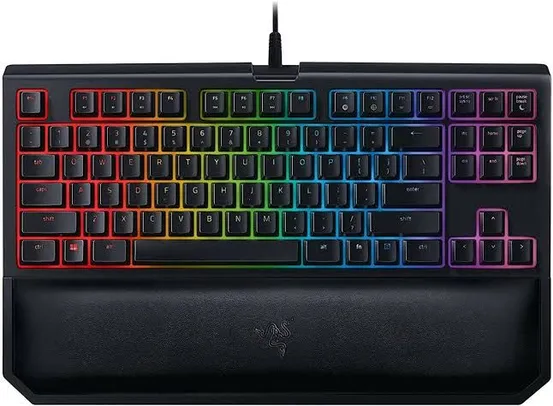 Teclado Mecânico Gamer Razer BlackWidow Tournament V2, Chroma, Razer Switch Orange, US | R$649