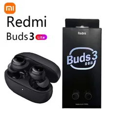 Xiaomi Redmi Buds 3 Lite, TWS, Fone de Ouvido Bluetooth 5.2, IP54, Bateria 18 Horas