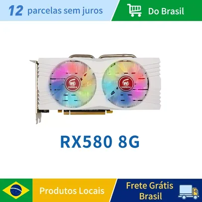 [Primeira Compra/Brasil] Veineda placa gráfica rx580, 8gb, 256bit, 2048sp, gddr5, para rx 580 series