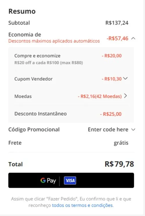 Imagen na descrição da promoção