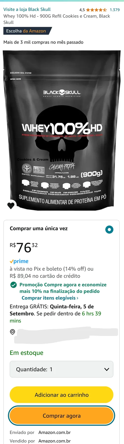 Imagem na descrição da promoção