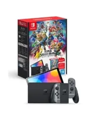 Console Nintendo Switch OLED + Jogo Super Smash Bros Ultimate - HBGSSKACLA