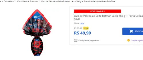 Imagem na descrição da promoção