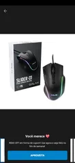 Mouse gamer galax slider-01, 7200 dpi, 8 botões, rgb, preto