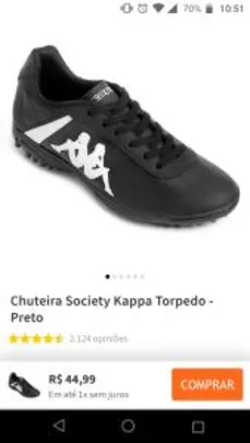 Chuteira Society Kappa Torpedo