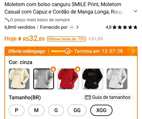 Imagem na descrição da promoção